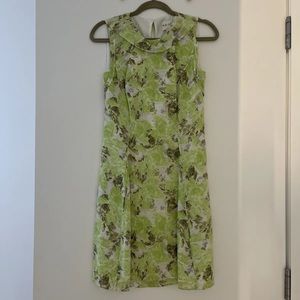 Reiss 100% silk dress size 4 color green